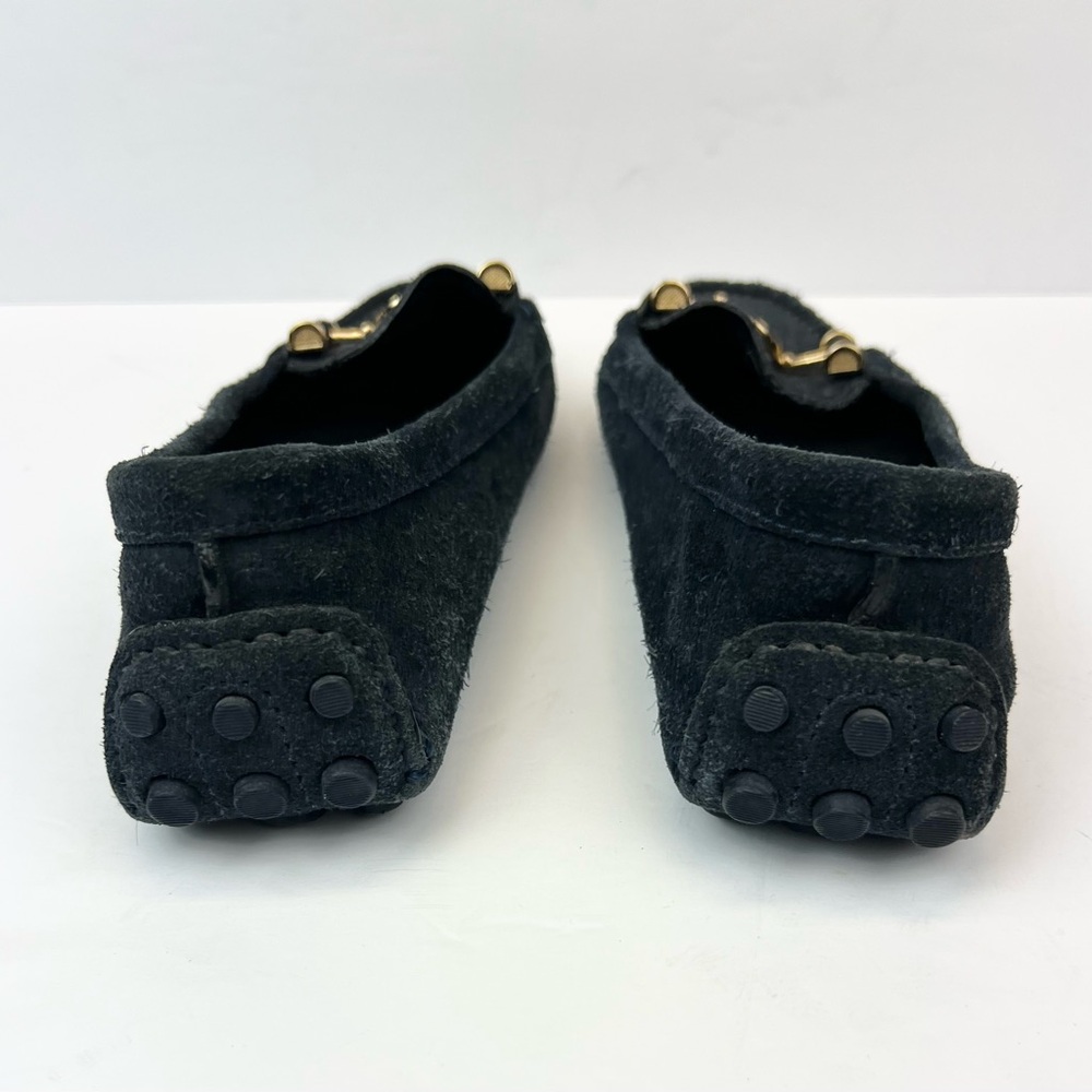 Tory Burch Navy  Blue Suede Moccasins Driving Loafer Shoes Size 7M - Picture 6 of 8
